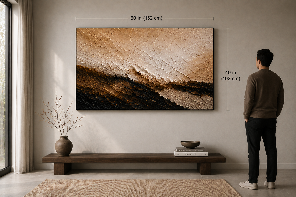 EARTH 01 — Hand-Painted Textured Wall Art