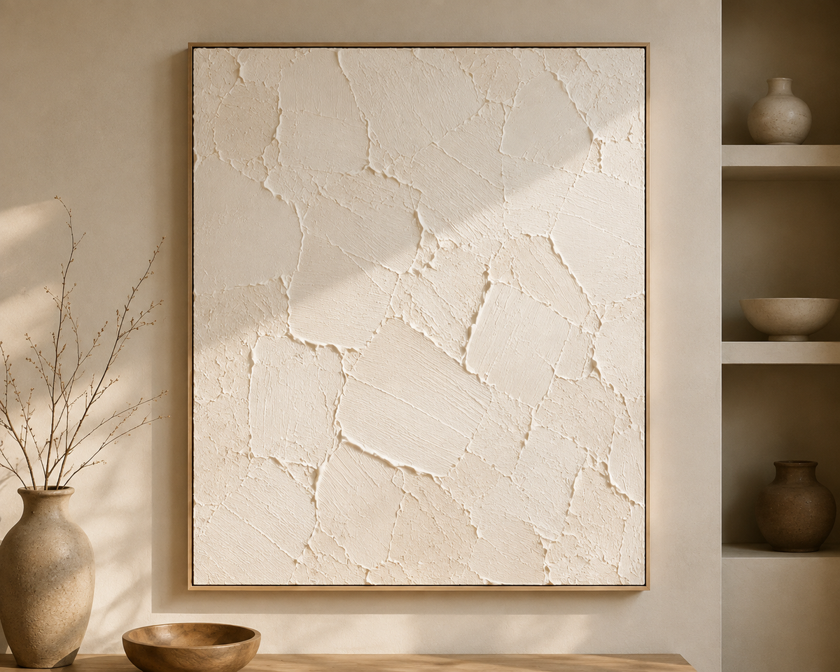 WABI 01 — Hand-Painted Textured Wall Art
