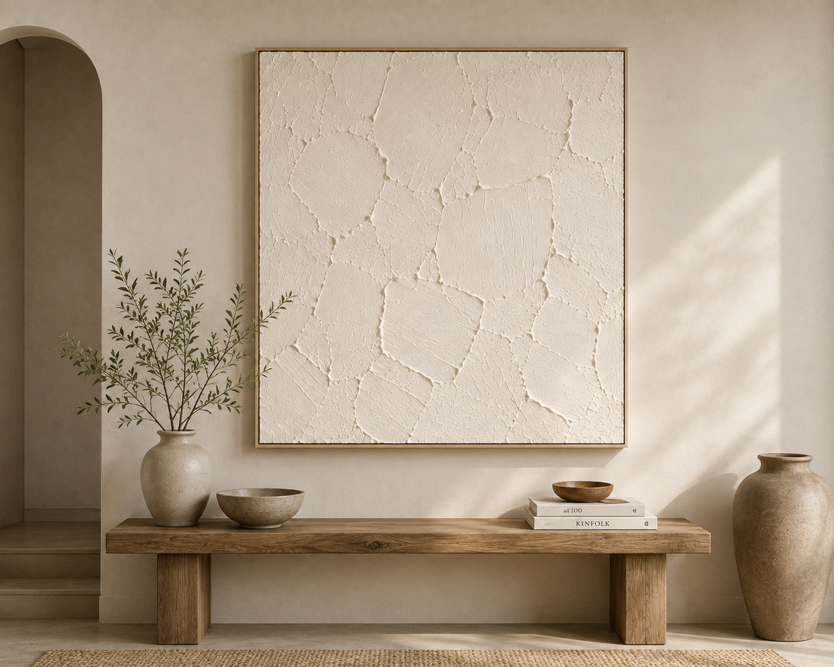 WABI 01 — Hand-Painted Textured Wall Art